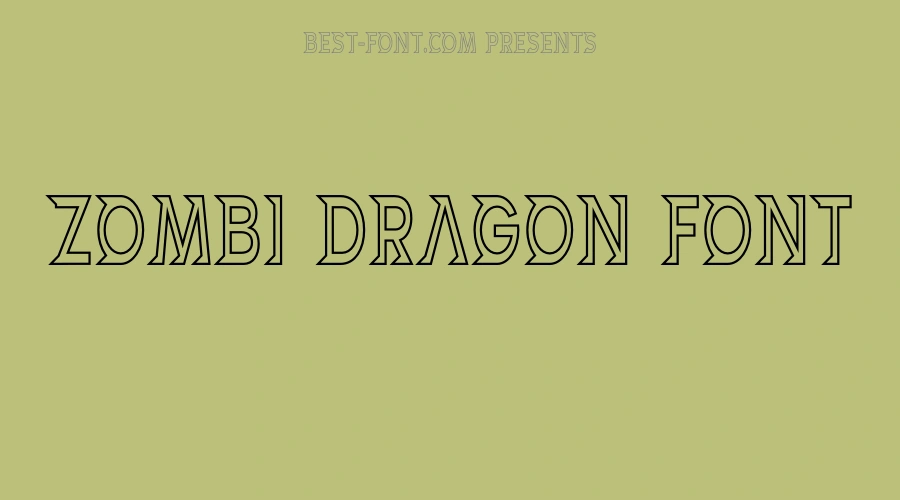 Zombi Dragon Font