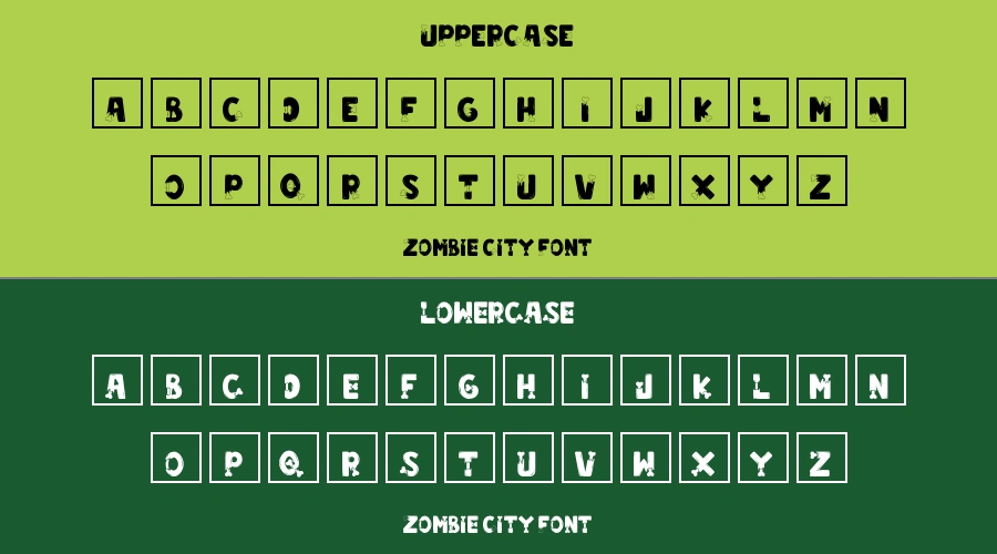 Zombie City Font Preview