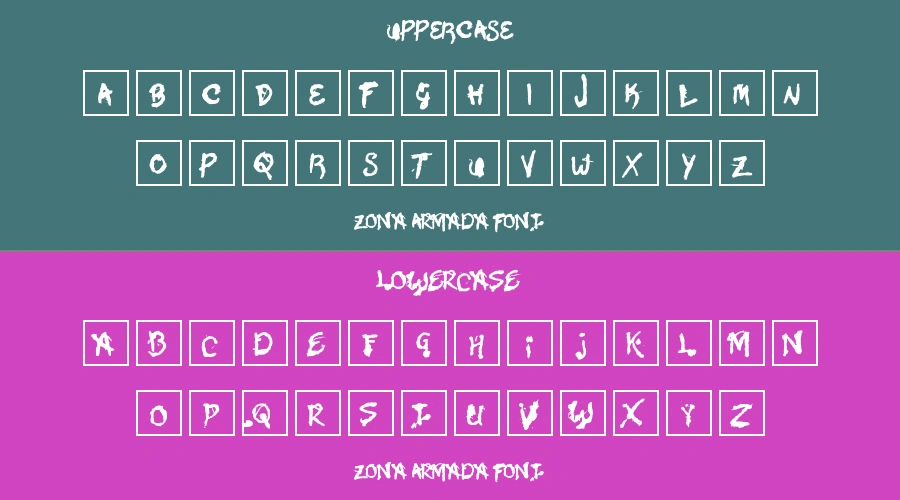Zona Armada Font Preview