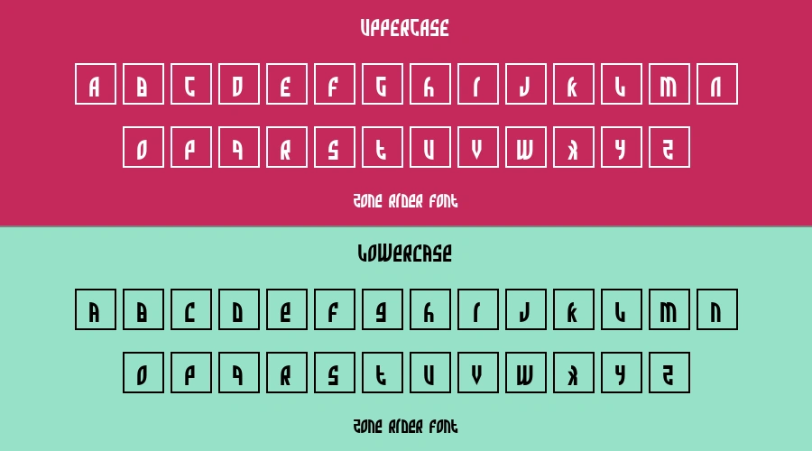 Zone Rider Font Preview