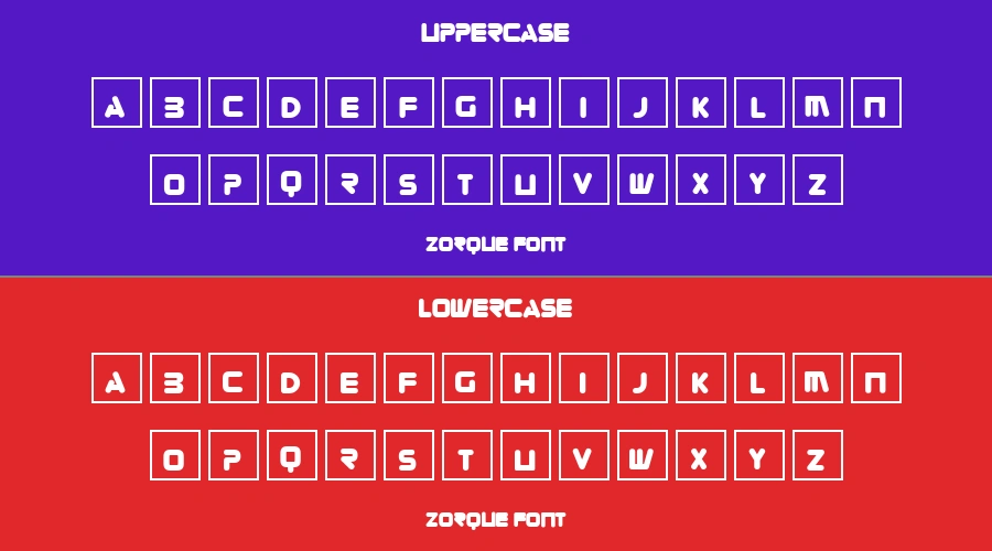 Zorque Font Preview