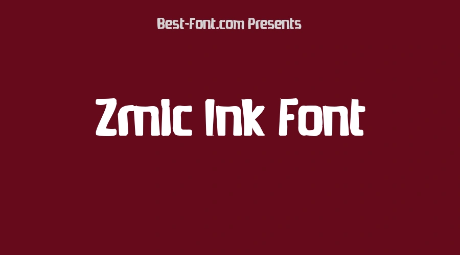 Zrnic Ink Font