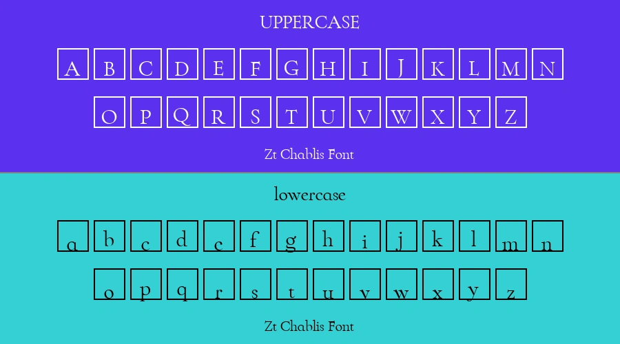 Zt Chablis Font Preview