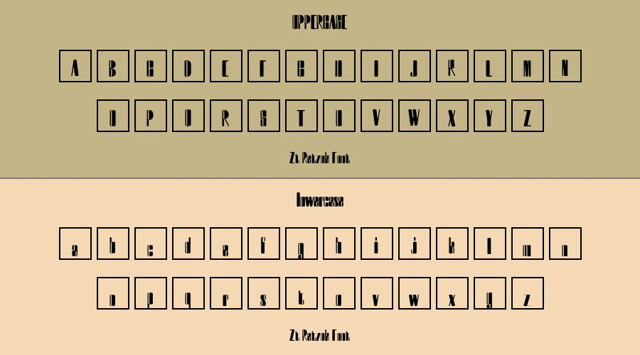 Zt Retzok Font Preview