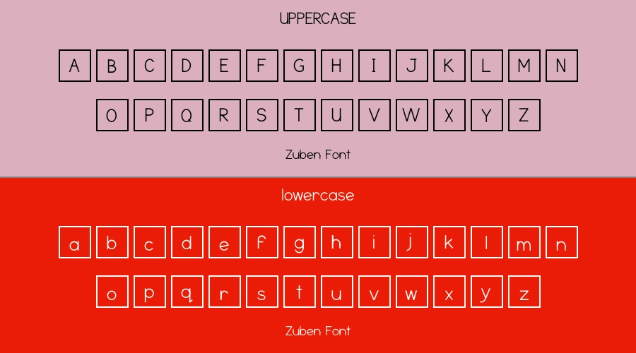Zuben Font Preview