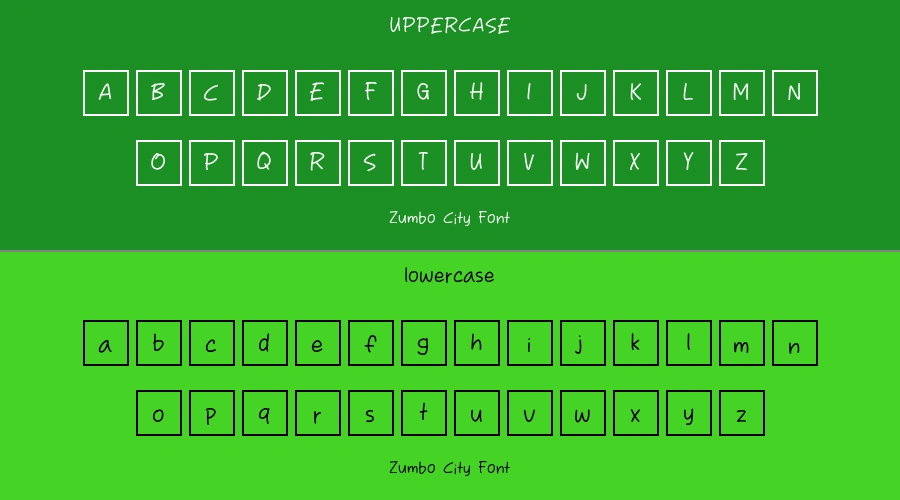 Zumbo City Font Preview