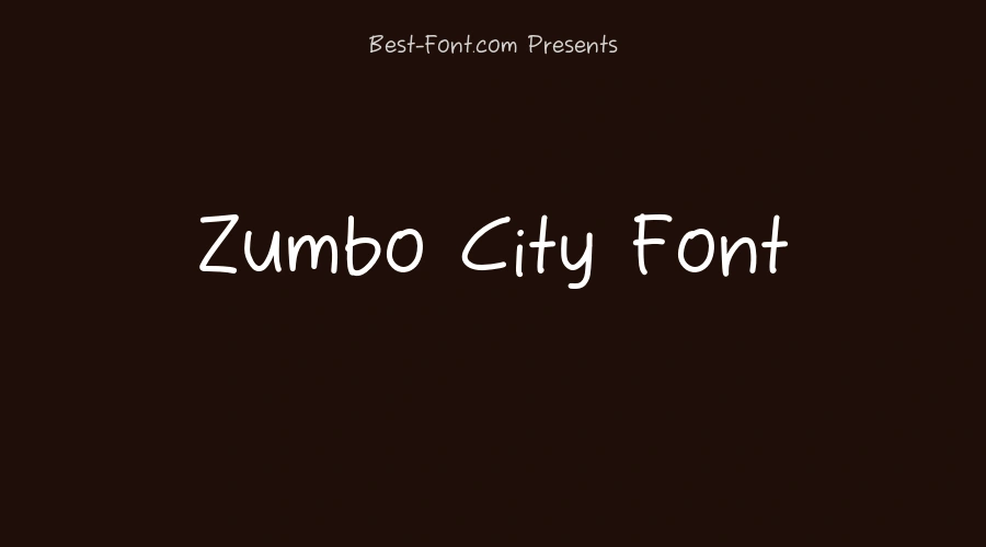 Zumbo City Font