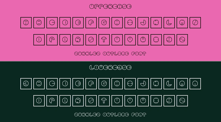 Zurklez Outline Font Preview