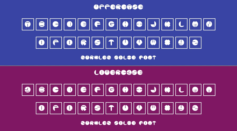 Zurklez Solid Font Preview
