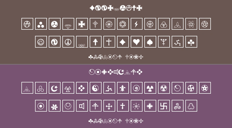 Zymbols Font Preview