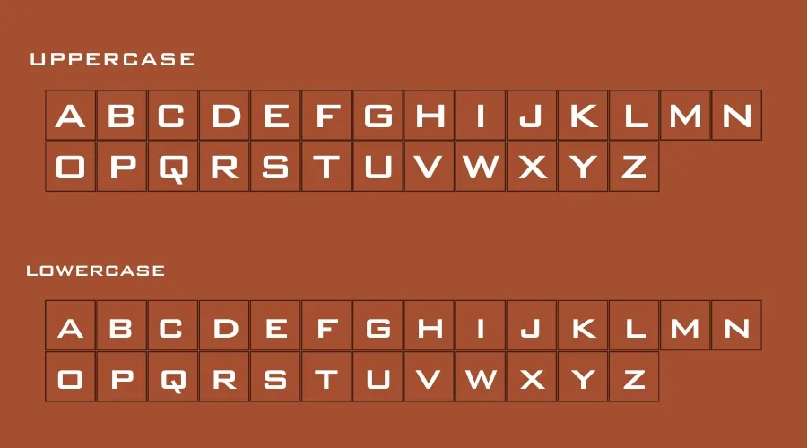 Bank Gothic Font View