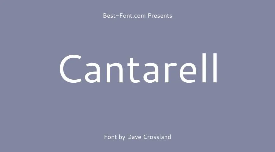 Cantarell Font
