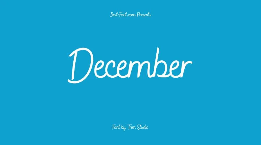 December Font