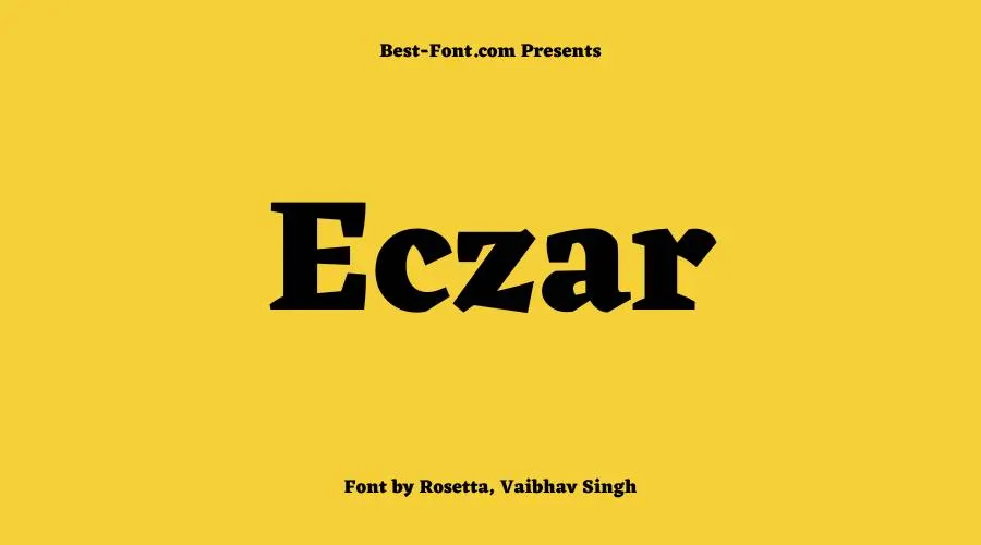 Eczar Font