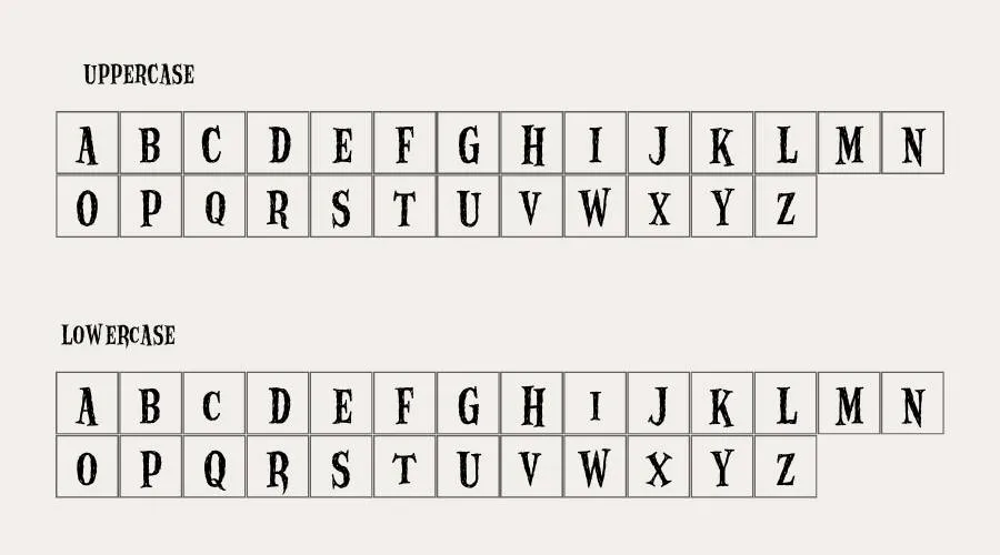House of Death Font View