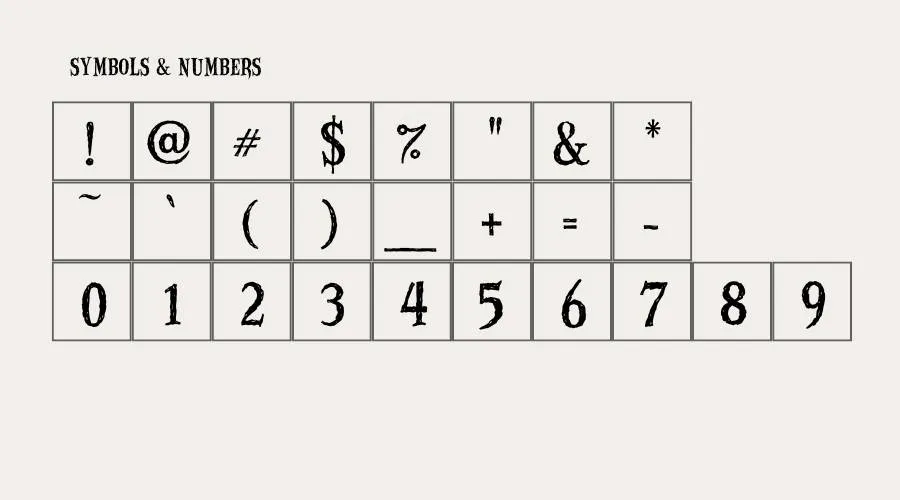 House of Death Font View