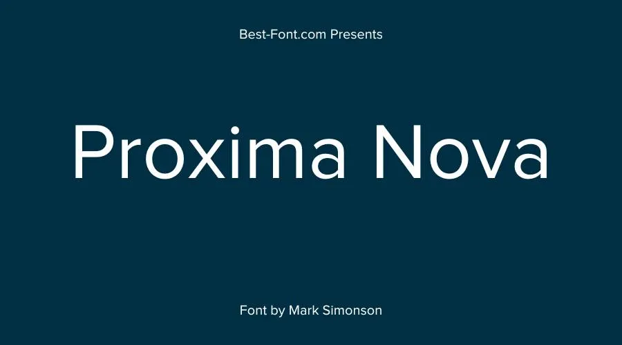 Proxima Nova Font