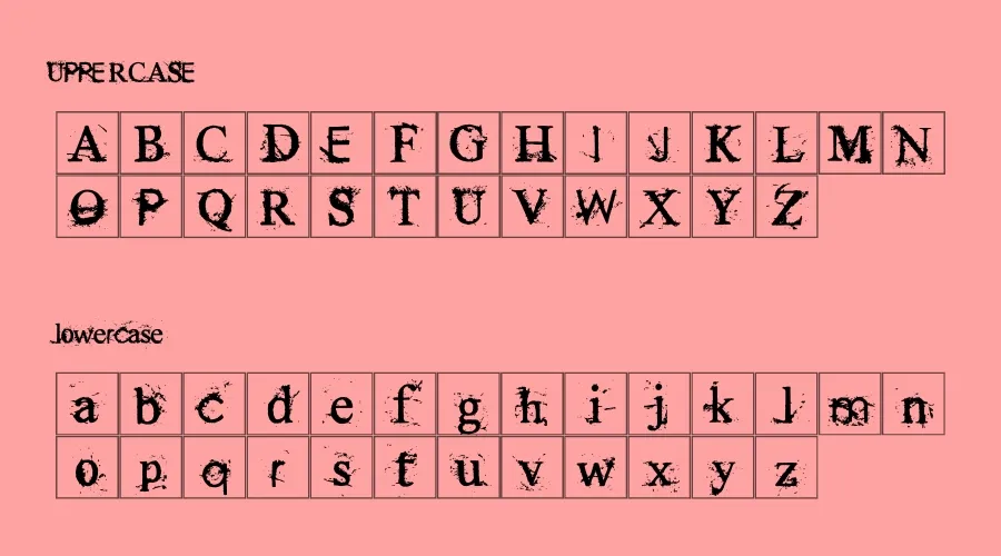 Rugged Type Font View