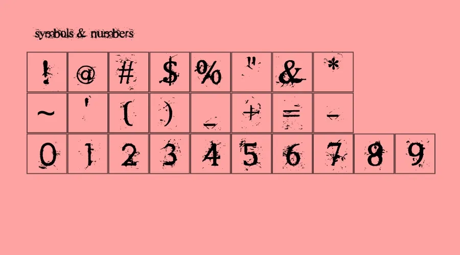 Rugged Type Font View