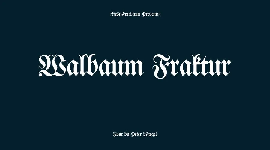 Walbaum Fraktur Font