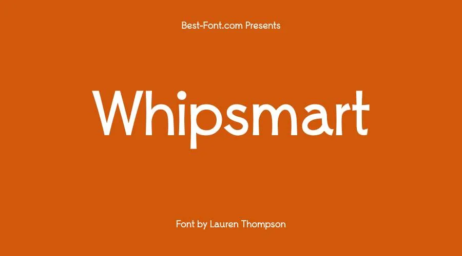 Whipsmart Font