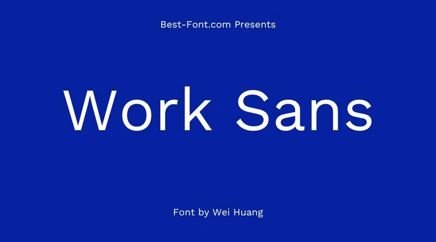 Work Sans Font