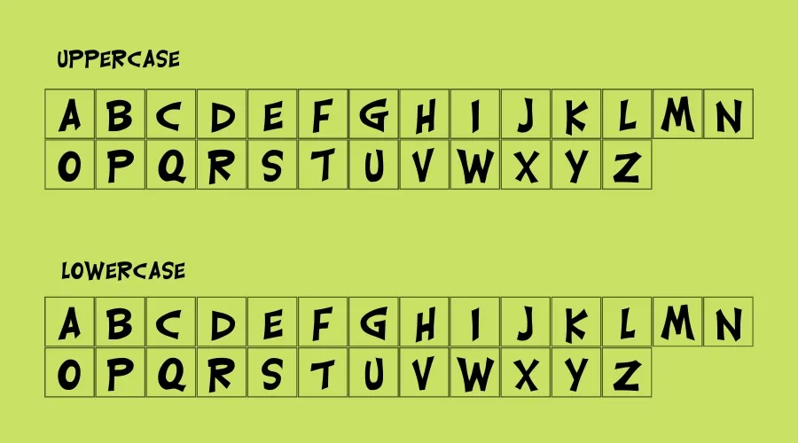 Carrick Groovy Font View