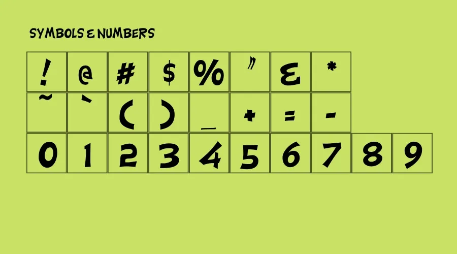 Carrick Groovy Font View