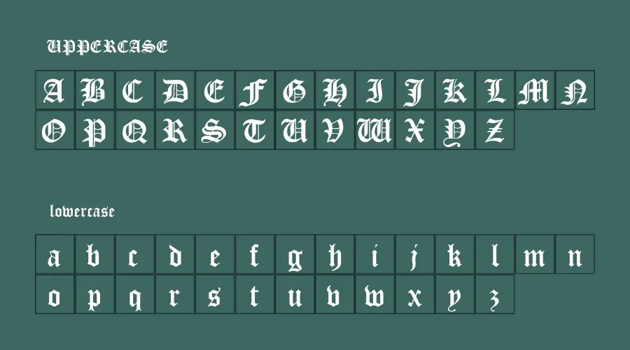 Cloister Black Font View