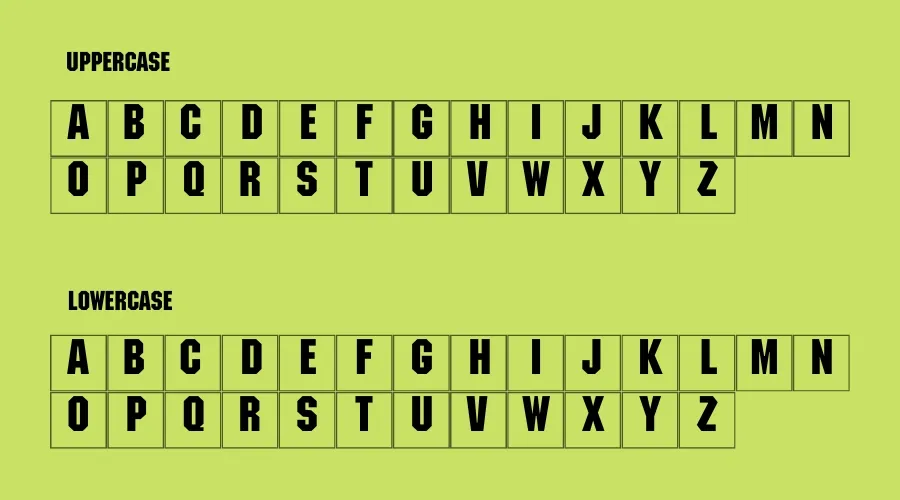 ITC Machine STD Font View