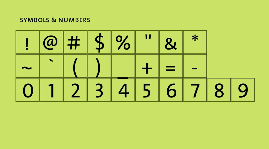 The Sans Caps Font