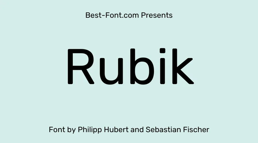 Rubik Font