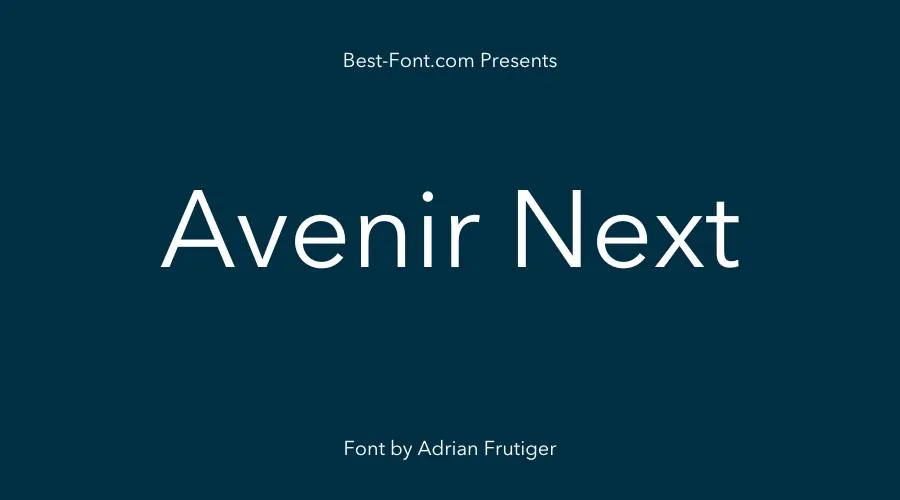 Avenir Next Font