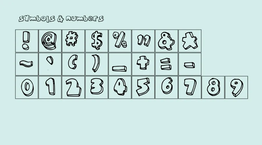 Chunky Font View