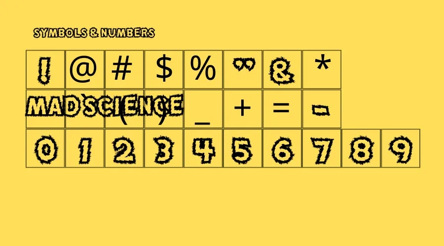 Mad Scientist Font View