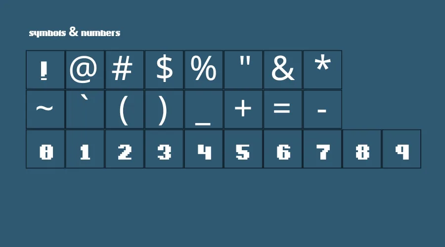 Pixelblock Normal Font View