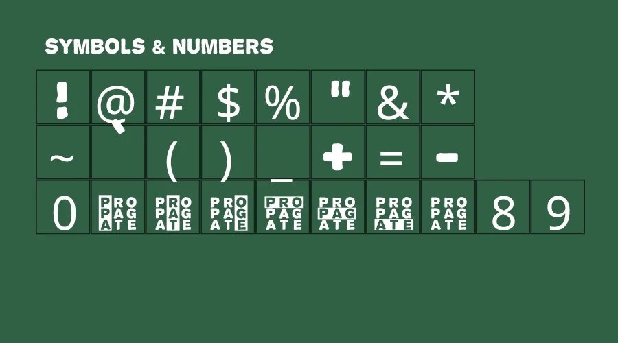Propaganda Font View