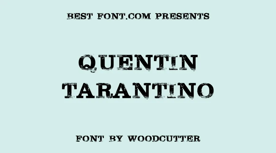 Quentin Tarantino Font