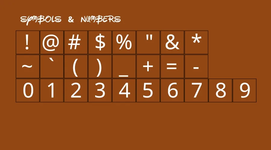 Disney Font View