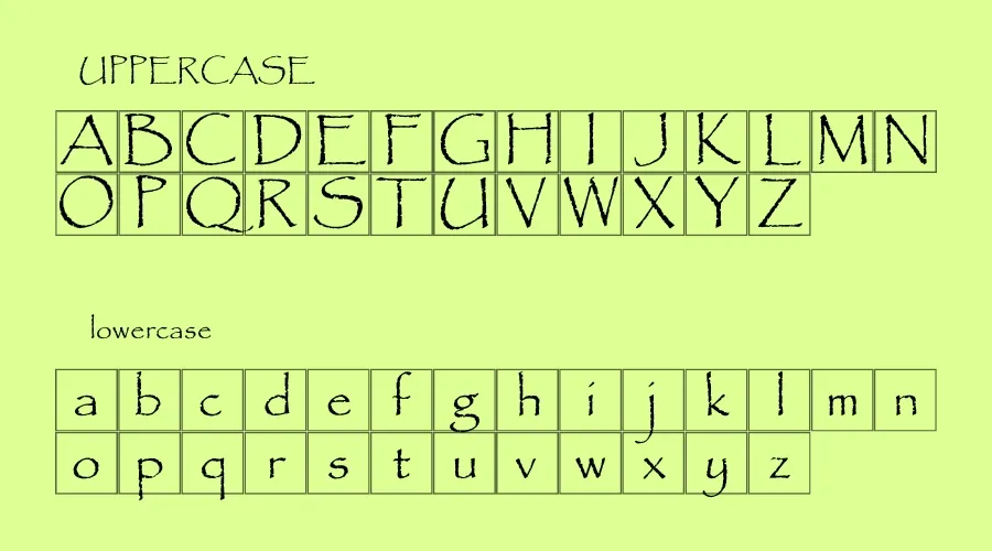 Papyrus Font View
