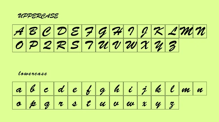 Brush Mn Font View