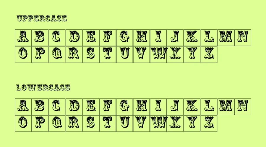 Circus Font View