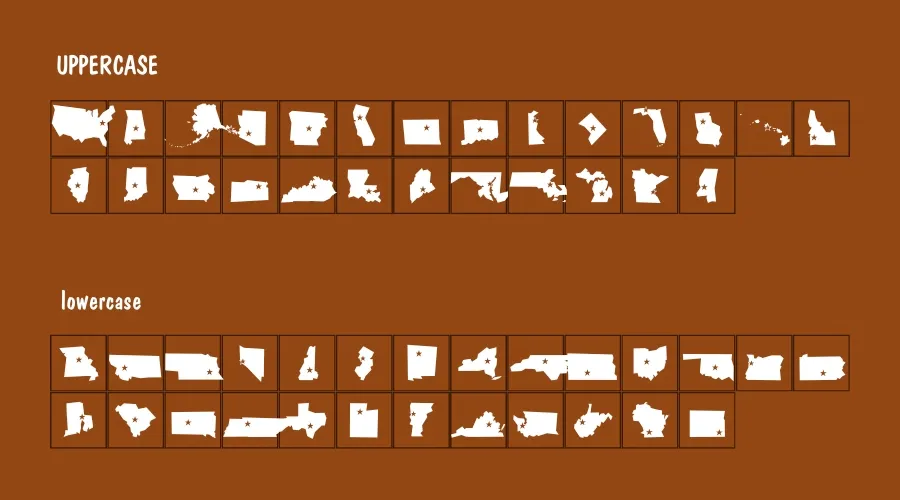 Mini Picsborderline Capital Font View