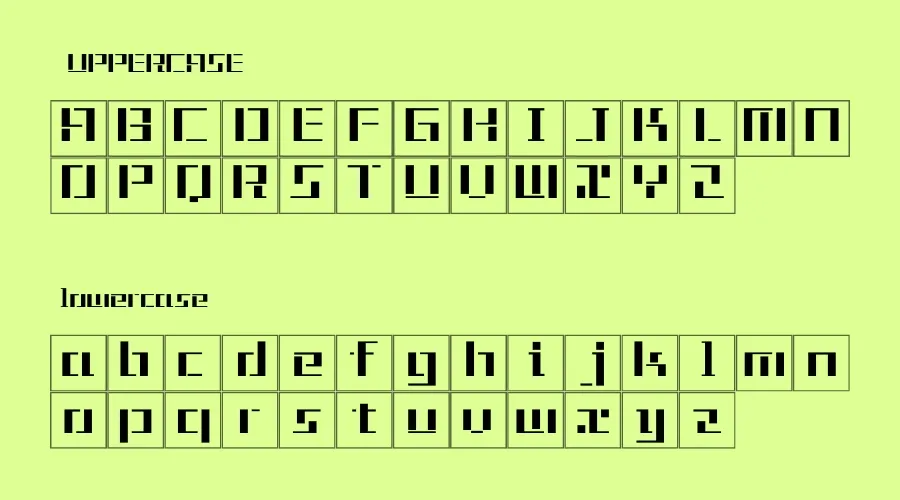 Tetris Font View